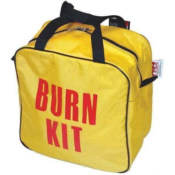Burn Kit Bag, Nylon, 7 in L, 11 in W, Yellow