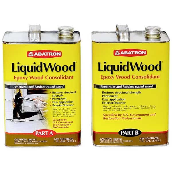 Wood Hardener, Can, LiquidWood, Amber