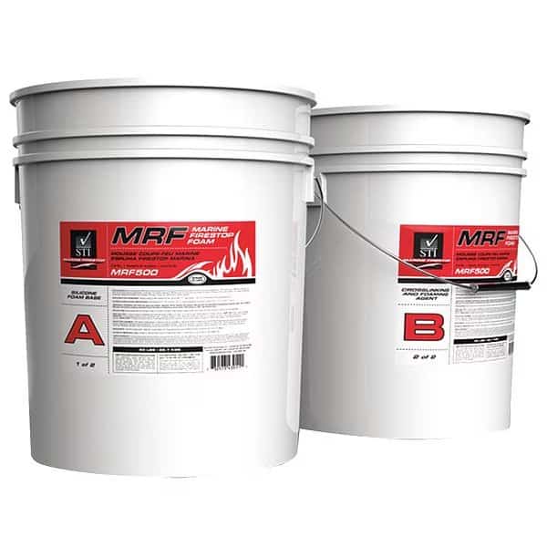 Marine Firestop Foam, 5 gal. Size, Black