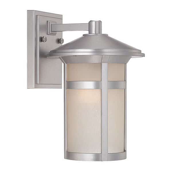 Wall Light, 1-Light, Brushed Silver