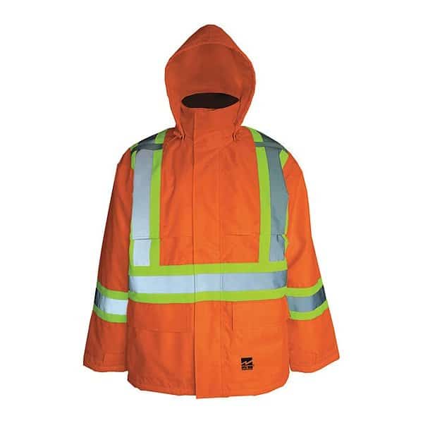 Jacket, Hi-Vis, Insulated, 150D, Orange, 2XL, OPEN ROAD, Mfr# 6326JO-XXL