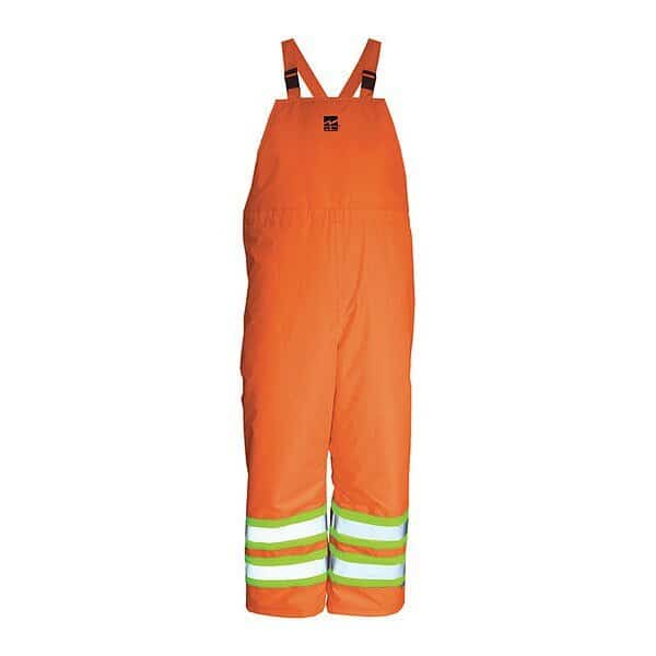 Bib Pants, Hi-Vis, Insulated, 150D, Org, 2XL