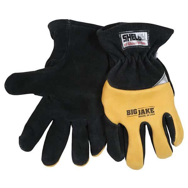 Firefighter Gloves, Black/Yellow, PR