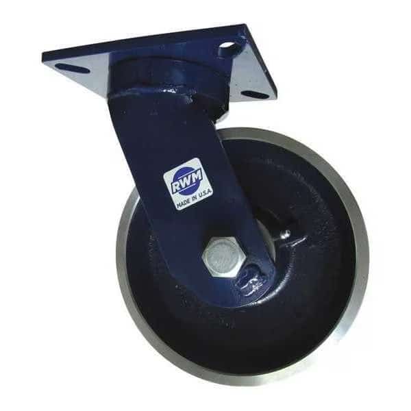 Kgpnls Plt Cstr, Swvl, Steel, 6", 7000 lb.
