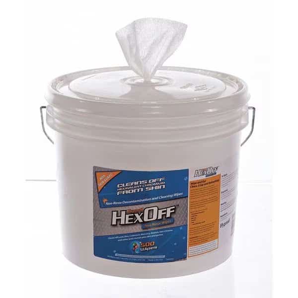 Heavy Metal Removing Wipes,Bucket,PK2, Mfr#: HX902NRTB, HYGENALL HEXOFF