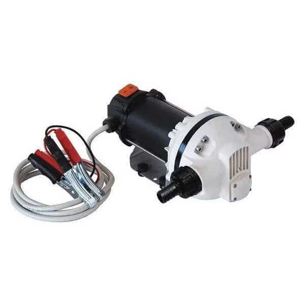 Electric Operated Drum Pump, 12VDC, 9 Max. Flow Rate , 23/64 HP, Cast iron, 3/4" Inlet