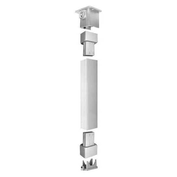 Key Removable Mullion, for 9 Ft Door, Painted Aluminum