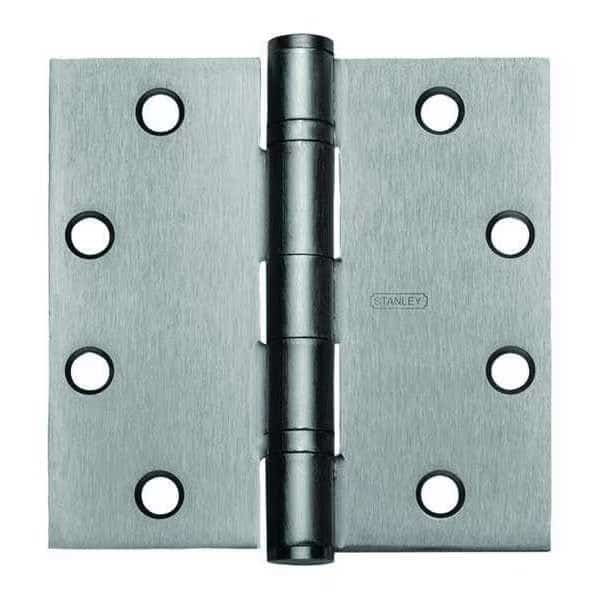 Door and Butt Hinge, Steel, Full Mortise Mounting, 1 1/2 in Leaf W x 4 1/2 in Leaf H