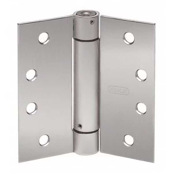 Spring Hinge, Steel, Door Leaf 1-5/8"W