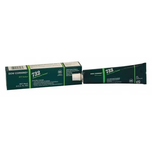 Multi-Purpose Sealant, 3 oz, Tube, Clear, Silicone Base, DOW, Mfr# 3138356