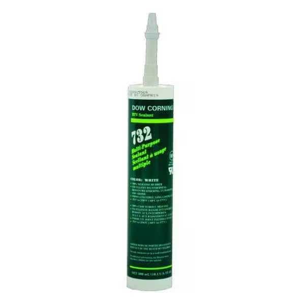 Multi-Purpose Sealant, 10.1 oz, Cartridge, White, Silicone Elastomer Base, Dow, Mfr#: 99179246