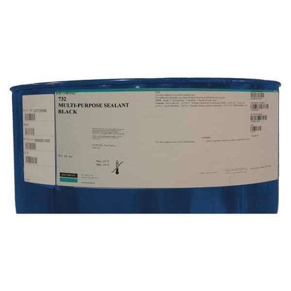 Multi-Purpose Sealant, 205 kg, Pail, Black, Silicone Base, 732