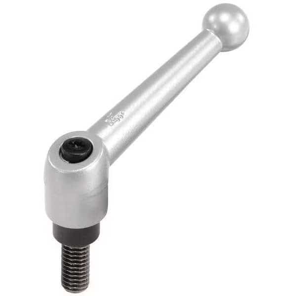Adjustable Handle, Size: 3 M08X45 Zinc, Silver Metallic, Comp: Steel