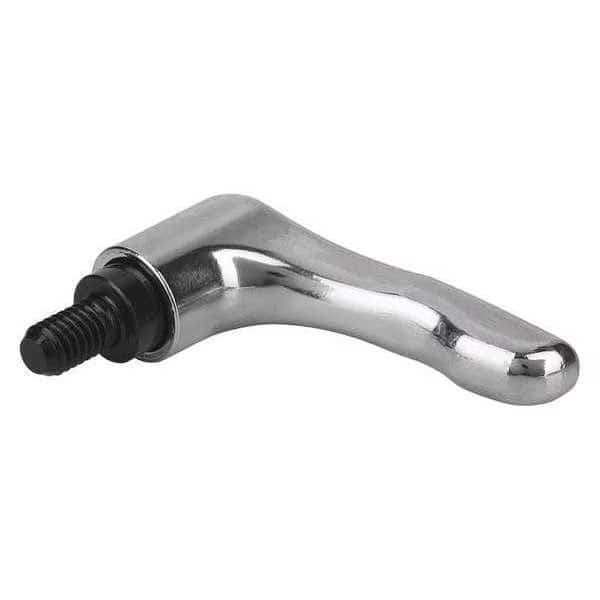 Adjustable Handle, Modern Design, Sz. 2, 1/4-20X25, Die Cast Zinc High-Gloss Chromed, Comp: Steel