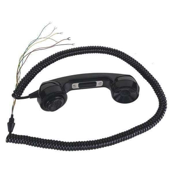Handset Kit,Black,Plastic, Mfr#: 12515-009, HUBBELL GAI-TRONICS