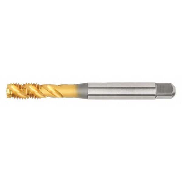 Spiral Flute Tap, M8-1.25, Semi-Bottoming, Metric Fine, 3 Flutes, WIDIA GTD, Mfr# VTSFT6521