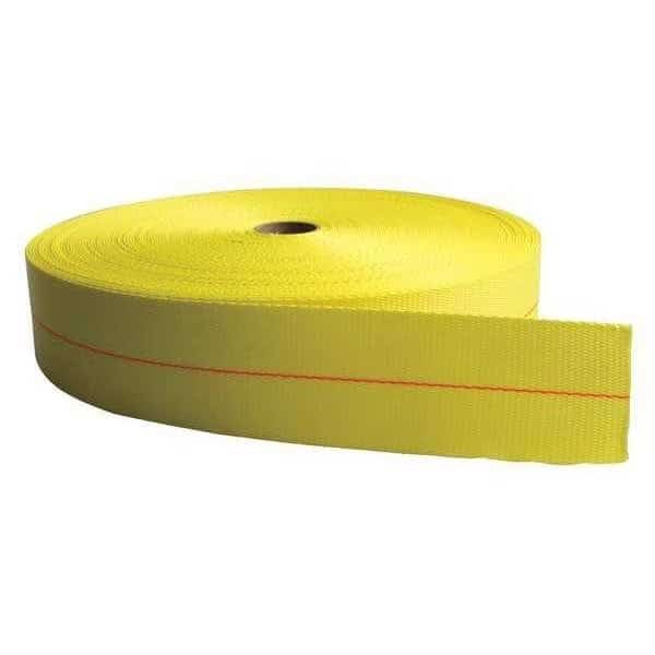 Bulk Webbing, Yellow, 300 ft. L, 3" W
