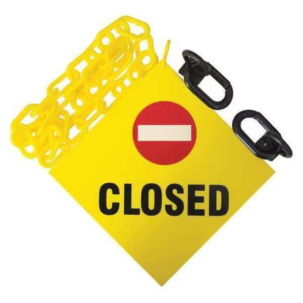 Sign Kit, Size 3 ft., Yellow, 7403CL
