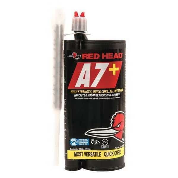 A7+ Acrylic, 28 Oz Container Size Cartridge, Includes Mixing Nozzle, RED HEAD, Mfr# A7P-28