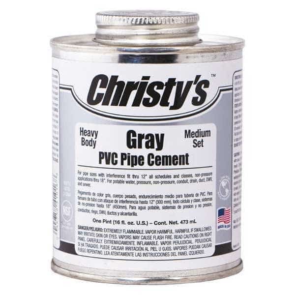 Pipe Cement, Gray, 16 oz.