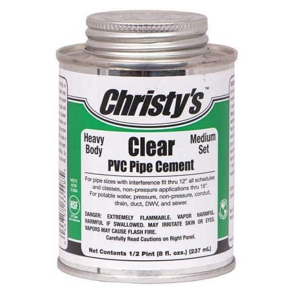 Pipe Cement, Clear, 8 oz.