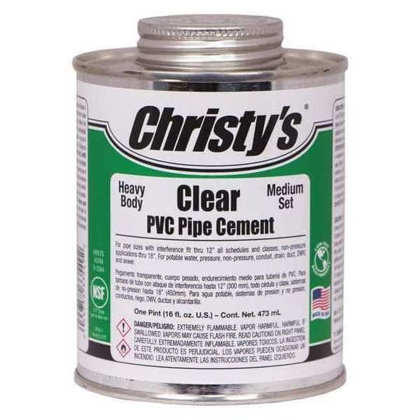 Pipe Cement, Clear, 16 oz.