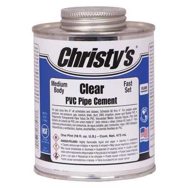 Pipe Cement, Clear, 16 oz.