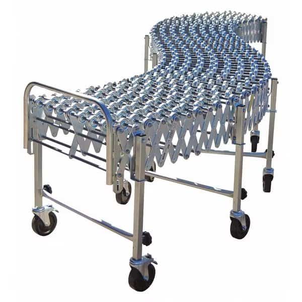 Skate Wheel Conveyor, Flexible, Steel