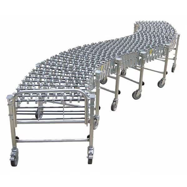 Skate Wheel Conveyor, Flexible, Steel