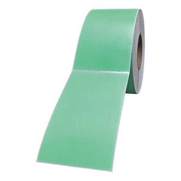 Printer Label, 4 in Label W, 6 in Label H, 1,000 Labels per Roll, Green