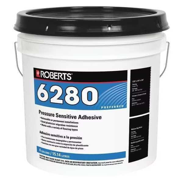 Floor Adhesive, 6280 Series, Off-White, 1 gal, Pail