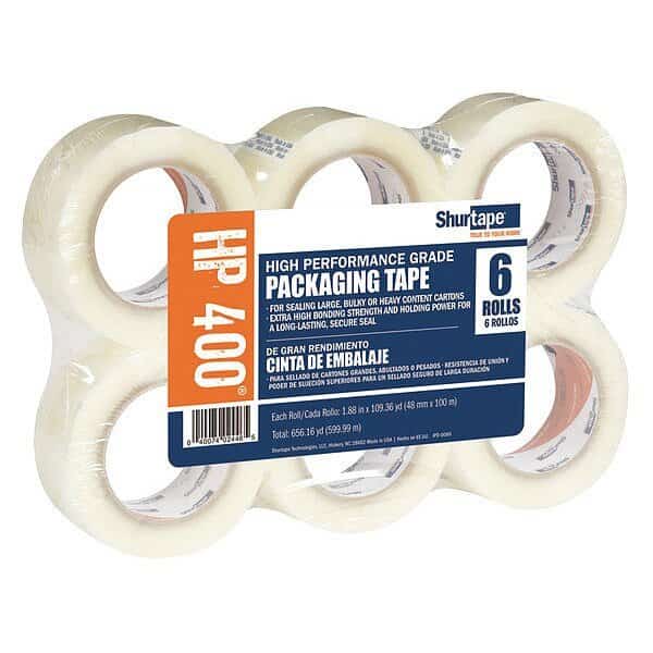 Packaging Tape, 48mm W, 100m L, PK6