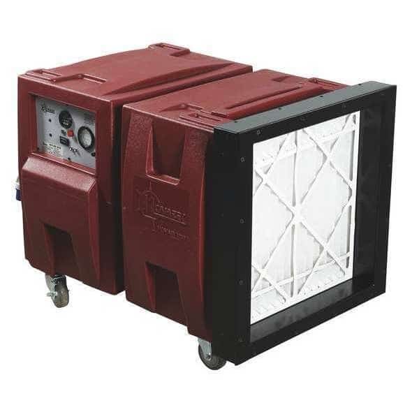 HEPA Negative Air Machine, 15 Amps, 31" H