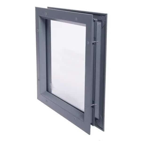 Lite Kit with Glass,Steel,12" Opening H, Mfr#: L-TG-1/4"-FRA-GT118 12"x12, NATIONAL GUARD