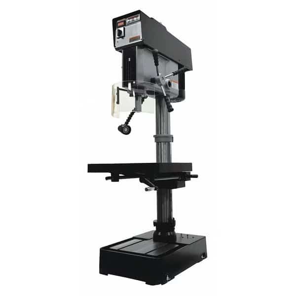 Floor Drill Press, Belt Drive, 2 hp, 230/460V AC V, 20 in Swing, Variable Speed
