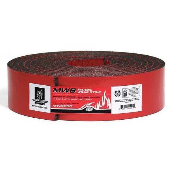 Fire Barrier Wrap Strip, H 1/4", 2" W