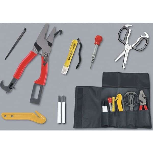 Auto Rescue Set, Nylon, 12 in L, 5 1/2 in W, Black