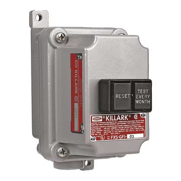 GFCI,120VAC,20A,7 NEMA Rating, Mfr#: FXS-GFI-1020, HUBBELL KILLARK