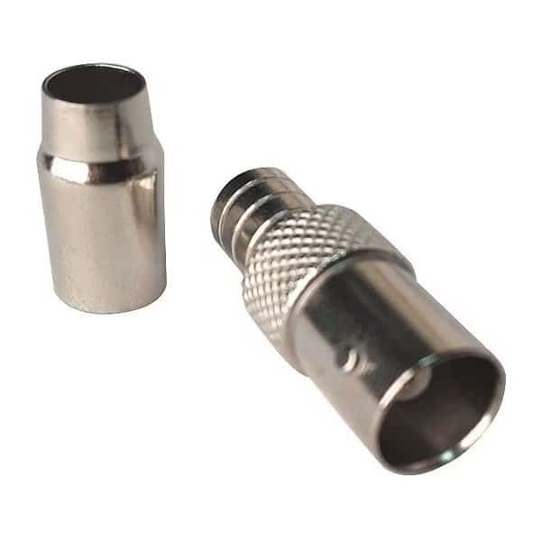 Coaxial Crimp Connector, BNC Female, PK100