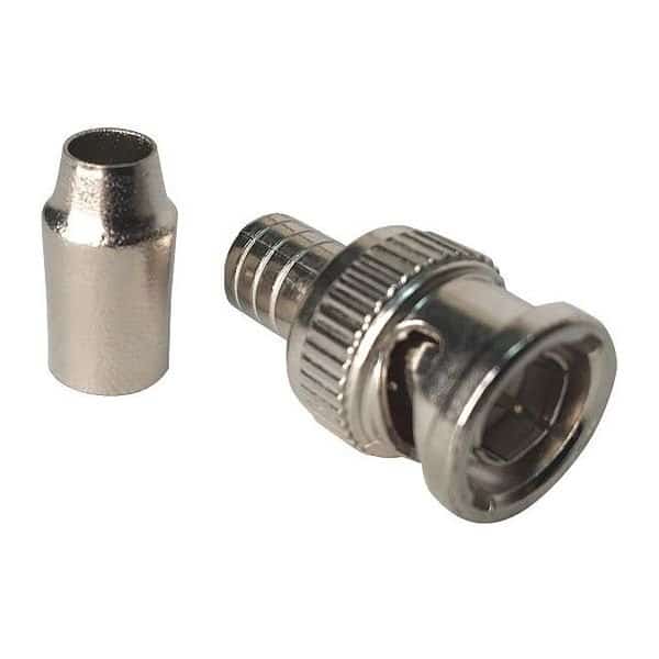 Coaxial Crimp Connector, BNC Male, PK10