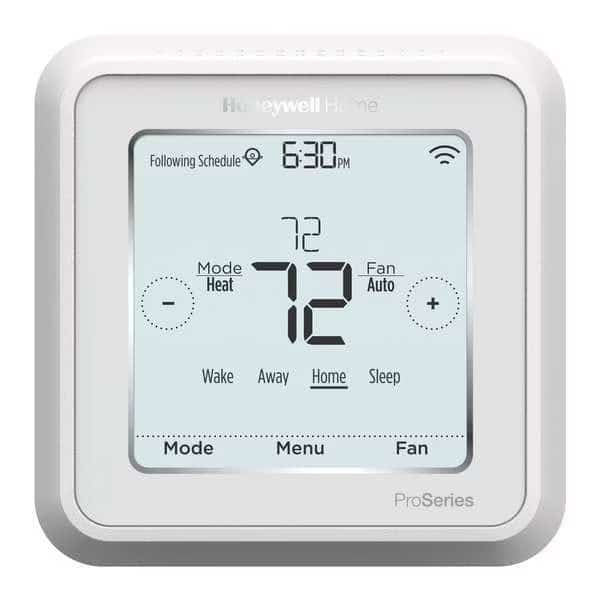 WiFi Thermostat, 7, 5-2, 5-1-1 Programs, 3 H, 2 C, Wall Mount, Hardwired, 20/30VAC