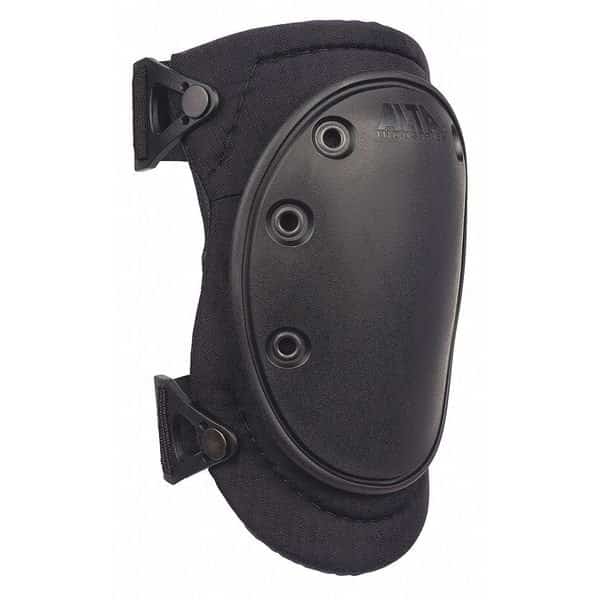 Knee Pad, Tactical, Foam Pad, Fabric Cap, Clip Closure, 2 Straps, Black, Universal
