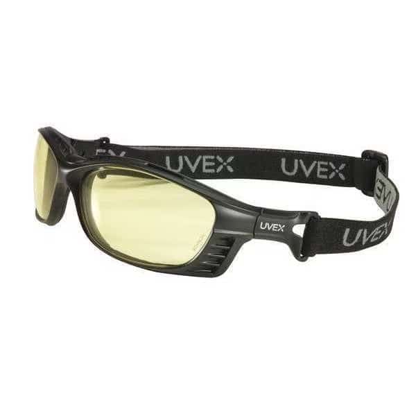 Livewire, Safety Glasses Anti-Fog, Hydrophilic, Hydrophobic, Anti-Scratch, Amber Lens, Full-Frame