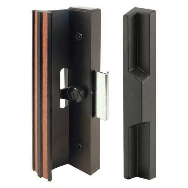 Diecast Sliding Door Handle Set, Black (1 Set)