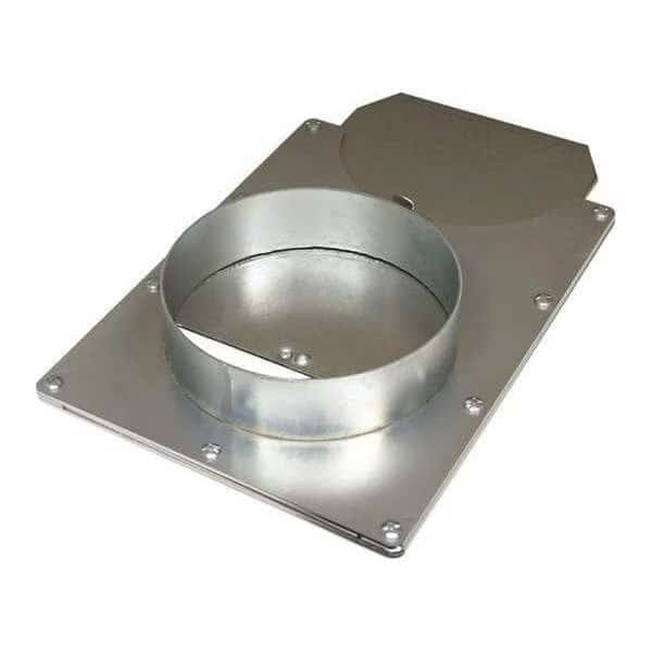 Blast Gate, Galvanized Steel Gate, Zinc Electroplated Body, 21 in W, 20 1/4 in L