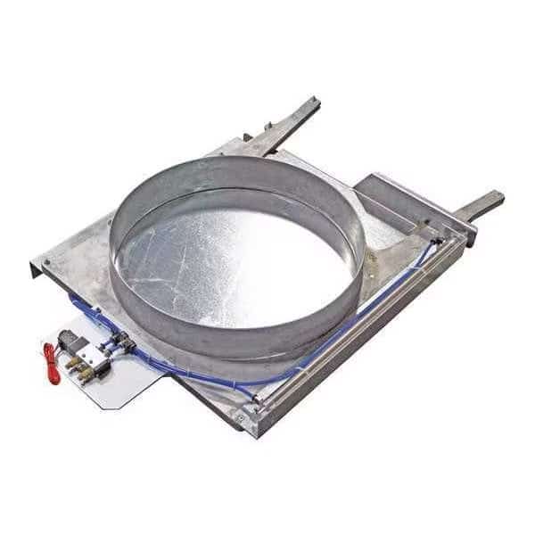 Auto Blastgate, Cast Aluminum Body, Galvanized Steel Gate, 11 39/64 in W, 13 1/2 in L, American Blower Supply, Mfr#: BGPN08