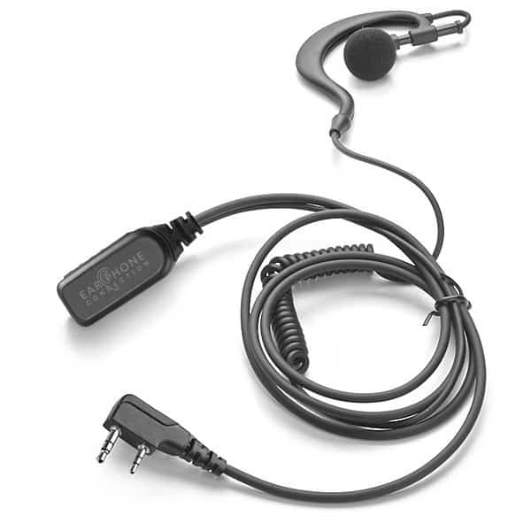 Earhook Lapel Microphone,Black, Mfr#: EP301, EARPHONE CONNECTION
