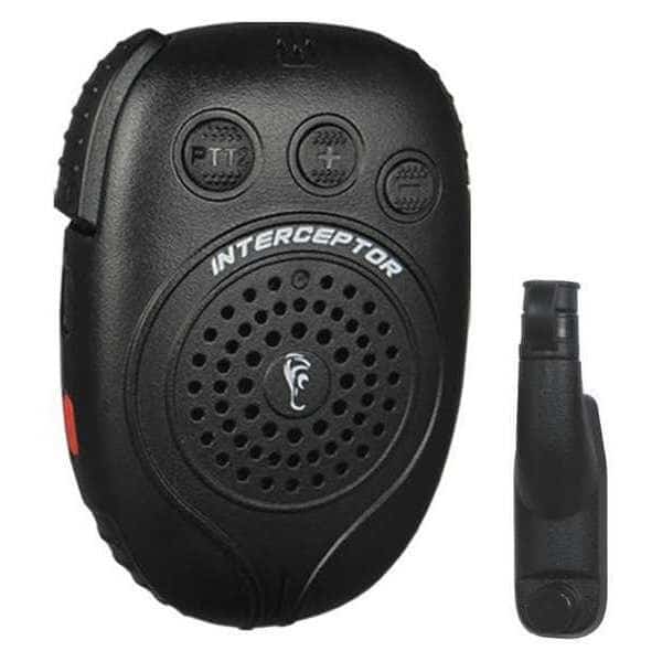 Interceptor Speaker Microphone, Black
