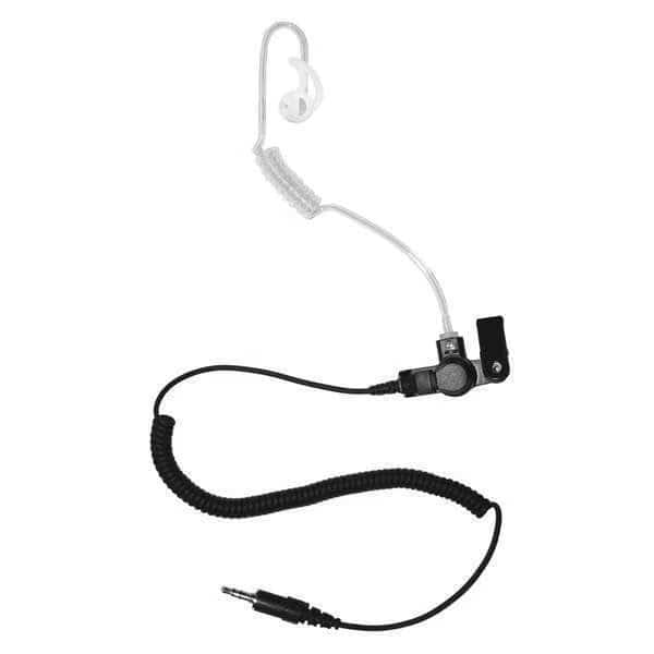 Long Tube Listen Only Earpiece, Black