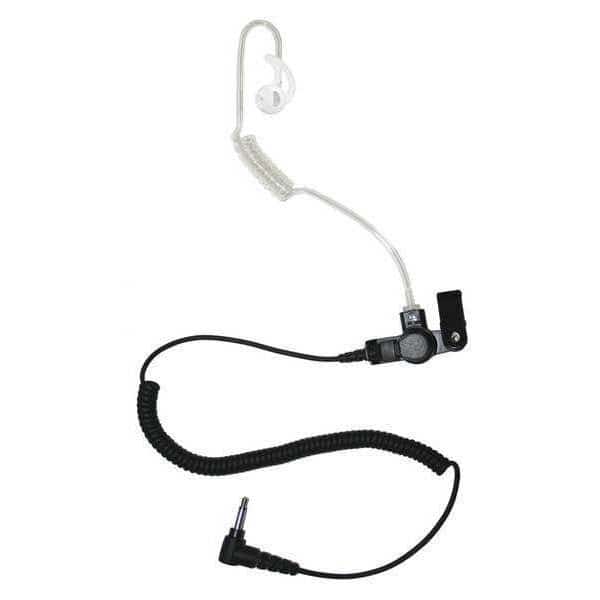 Long Tube Listen Only Earpiece, Black
